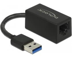 USB Type-A-adapter naar Gigabit lan compact zwart