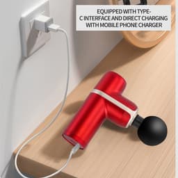 Cenocco Draagbaar Mini Massage Pistool Rood — thumbnail 2