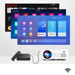 Bolture Mini Beamer - Beamers - Beamer - Projector - Beamer Projector - Beeldscherm - Projectiescherm - Beamer Scherm - 150 Inch — thumbnail 2