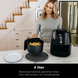 Ninja AF100EU - Multifunctionele Hetelucht Friteuse 3,8 liter - Grijs/Zwart — thumbnail 4