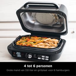 Ninja Foodi AG651EU Pro - Multifunctionele Grill en Airfryer - 7 Kookfuncties - Inclusief Extra Plancha Grillplaat en Braadthermometer — thumbnail 8