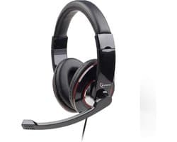 Gembird MHS-001 - Koptelefoon met microfoon, glossy zwart