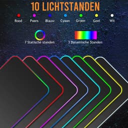 XXL Gaming Muismat 80 x 30 cm met RGB Ledverlichting — thumbnail 2