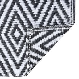 vidaXL - Buitenkleed - ARAKIL - 160x230 - cm - PP - wit - en - zwart — thumbnail 4