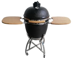 Kamado BBQ 56 cm Zwart – Keramische Houtskoolbarbecue – Big Egg Buiten Koken — thumbnail 1