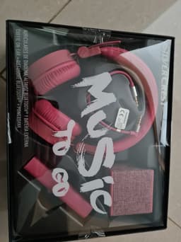 Silvercrest Geschenkset Koptelefoon - Powerbank - Bluetooth speaker - Roze - Cadeau — thumbnail 1