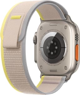 Apple Watch Ultra - 4G/LTE - 49mm - Titanium kast - Geel/Beige Trail bandje - M/L — thumbnail 4