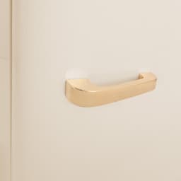CREATE - Koelkast in retrostijl - Gebroken wit - Handvat Goud - FRIDGE RETRO 107L — thumbnail 4