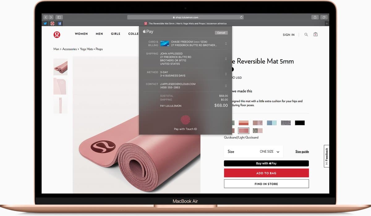 Apple Macbook Air (2018) – 256 GB opslag – 13.3 inch - Rose Goud — afbeelding 1