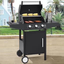 Lousiana Gasbarbecue - 3 branders - Zwart — thumbnail 2