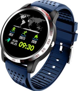 Belesy® Tachy - Smartwatch Dames - Smartwatch Heren - Horloge - 1.3 inch - Kleurenscherm - Stappenteller - Bloeddruk - Hart ECG - Mutli sport - Zilver - Blauw - Siliconen - Moederdag — thumbnail 3