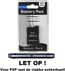 Batterij accu voor PSP Slim&Lite PSP2000-PSP3000 2400mAh — thumbnail 1