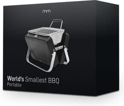 Mikamax Draagbare Mini BBQ - Compacte Tafelbarbecue - 18 cm - RVS Houtskoolgrill — thumbnail 2