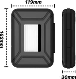 Cosensi - Dailygoods - Harde Schijf Tas - Beschermtas voor 3,5 Inch HDD - Antivibratie en Antistatisch - Opbergtas - Duurzaam en Lichtgewicht - Ideaal voor Opsl — thumbnail 3
