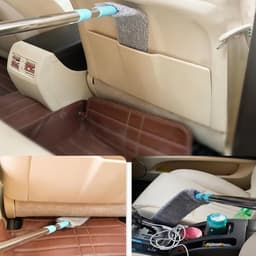 Opvouwbare Microfiber Plumeau - Platte Stofvanger - Onder Meubels Reinigen - Intrekbare Lange Steel - Verstelbaar - Uniek — thumbnail 3