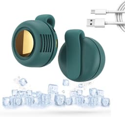 Mini Ventilator - Clip-On Ventilator - Oplaadbare USB Ventilator - Portable Clip Fan - Nekventilator - USB Oplaadbare Stille Bladeless Ventilatoren - Verstelbare - Geschikt Voor Buiten, Op Reis En Op Kantoor - groen — thumbnail 1