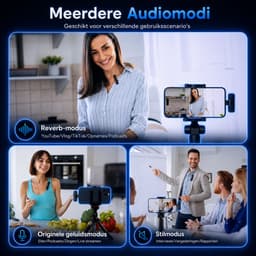 VibeXpert Draadloze Microfoon 2 Stuks - Dasspeld Microfoon - Geschikt voor USB-C & Apple Lightning - Lavalier Microfoon - Plug & Play - Voor iPhone, Android, Vloggen, Interview & Podcast — thumbnail 3