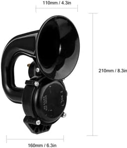Krachtige claxon van 135 dB, geschikt voor 12V/24V voertuigen, auto's, motoren, vrachtwagens, fietsen en boten. — thumbnail 2
