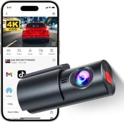 DnA® Dashcam - Dashcam Voor Auto - Dashcams - Dashcam Voor Auto Voor en Achter - Dashcam Draadloos - Zwart - 9cm x 4cm x 4cm — thumbnail 5