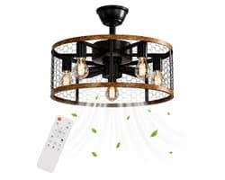 WERYOU® illuminAIR Plafondventilator - Plafonniere - Plafondventilator met Afstandsbediening - Plafondlamp - Plafond ventilator met Verlichting - Ventilator lamp — afbeelding 1