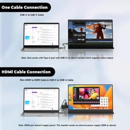 Innovastore Monitor - Draagbare monitor - Schermuitbreiding - 15,6 Inch monitor - Monitor voor Laptop/PC/Telefoon - Plug-and-play — thumbnail 5