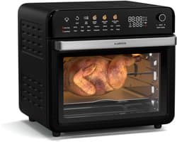 Hetelucht Friteuse - Olievrije Oven - Gezond Koken - 19 Programma's - 34 Liter - Zwart