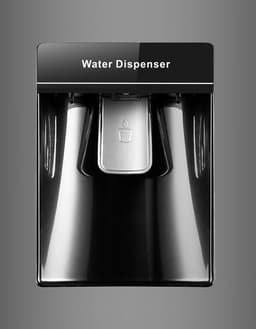 NUNKI LARGEH2O-APUR / Combi Bottom Koelkast, E klasse, 268l, Waterdispenser, Fun Purple, Gloss Metallic (ALL sides) — thumbnail 5