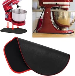 Mixer Slider Mat - Mixer Mat Keukenmachine - Keukenmachine Verplaatsen - Duurzaam Rubber en Polyester - Past op 6.5-8L - Zwart — thumbnail 2