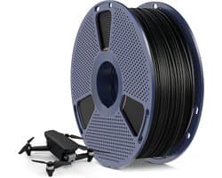 Carbon fiber PETG filament - PETG-CF 3D printer - 3D printen - Hoge slagvastheid - 1.75 mm 1kg - Mat zwart