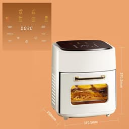 5-in-1 Digitale Airfryer en Oven - 15L - 1400W - Olievrij Bakken - LED-Scherm - Voor Gezinnen & Studenten - zwart — thumbnail 5