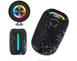 Draagbare Bluetooth-luidspreker met RGB-verlichting - Bluetooth 5.3 - Krachtige bas - 13 uur waterdicht - IPX5