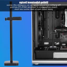 GPU Ondersteuning Beugel voor Grafische Kaarten - Aluminium VC-2, Anodisch Gepolijst, Stevige Video Kaart Houder voor Gaming en Creatieve Toepassingen — thumbnail 5
