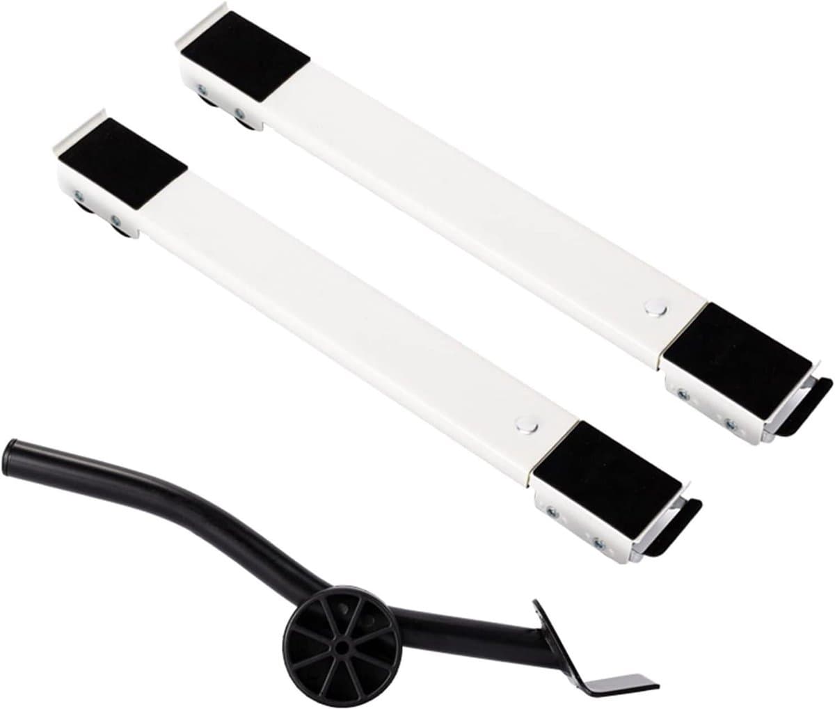 Wasmachine Onderstel - Droger Basis Koelkast Trolley - Apparaten Verplaatsen - Verstelbaar Met Wielen - 46-71 cm - Wit — afbeelding 1