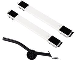 Wasmachine Onderstel - Droger Basis Koelkast Trolley - Apparaten Verplaatsen - Verstelbaar Met Wielen - 46-71 cm - Wit