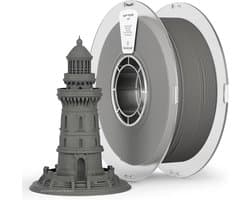 PLA Filament - 3D Print Materiaal - Modellen Creëren - Rotsachtige Textuur - 175 mm 1 kg - Grijs