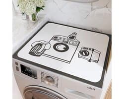 Wasmachine Droger Tophoes - Apparaatbeschermer Mat - Huishoudelijk Gebruik - Snel Absorberend Sneldrogend - Niet Gespecificeerd - Wit