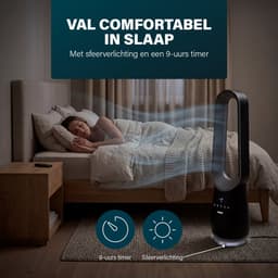 Princess Bladloze Torenventilator - 70 W - Met Afstandsbediening - Bladeless Fan - LED‑display - 4 Snelheden - Oscillerend - 351590 — thumbnail 4