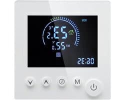 Kamerthermostaat - Slimme Thermostaat - Energie Besparen - 5+2 Programmeerbaar - 0-50 °C - Wit