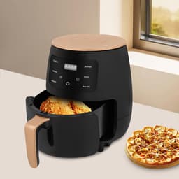 Heteluchtfriteuse - Mini oven Airfryer - Gezond koken - Krachtig 2400W - 35 Liter - Zwart Goud — thumbnail 4