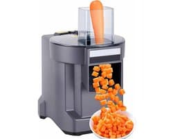 Elektrische Keukenmachine - Groentehakker Snijder - Snel Ingrediënten Bereiden - One-Touch Bediening - 20x25x30 cm - Zilver