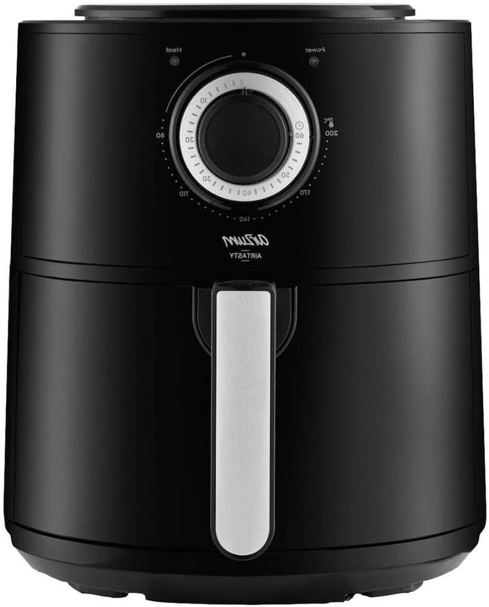 Airfryer - Hete Lucht Oven - Gezond Koken - Instelbare Temperatuur - 4 Liter Capaciteit - Zilver Zwart — afbeelding 1