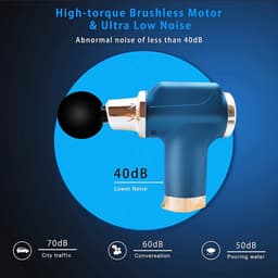 Massage Gun - Spierontspanner Draagbaar - Spierherstel Bevorderen - Ultra Stil - 14x14cm - Zwart — thumbnail 4