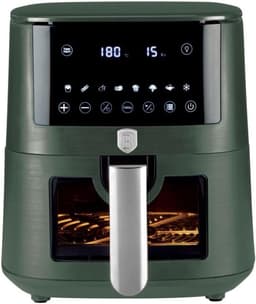 Heteluchtfriteuse Digitaal - Airfryer XL - Gezonde Maaltijden Bereiden - XXL 8 Liter Inhoud - 1650 Watt - Matgroen — thumbnail 3