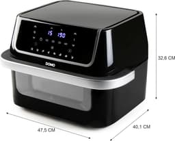 Airfryer met Venster - Hete Lucht Friteuse - Gezond Frituren - Flexibele Capaciteit - 10 Liter - Wit — thumbnail 3