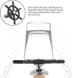 Vaatwasmachinemondstuk - Glazenwaskraan Kannenwasser - Snel Glazen Reinigen - Geen Stroom Nodig - 13 x 13 x 8 cm — thumbnail 4