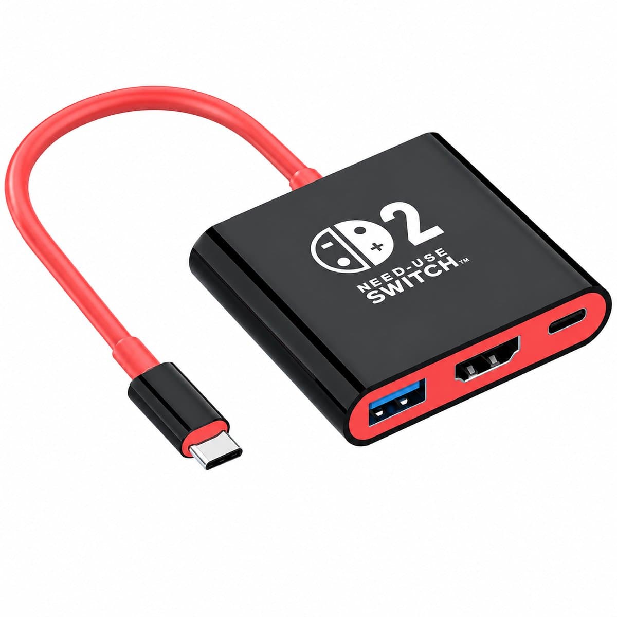 Docking Station geschikt voor Nintendo Switch 2, Nintendo Switch OLED & Nintendo Switch - Zwart/rood — afbeelding 1