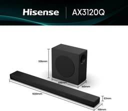 Hisense AX3120Q - Soundbar met draadloze subwoofer - 3.1.2 kanalen - 440 W — thumbnail 4
