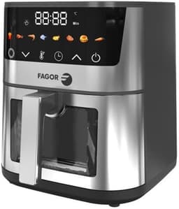 Heteluchtfriteuse - Airfryer - Gezond Frituren - 8 Programma's - 5 Liter - RVS — thumbnail 3