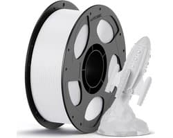 PETG Filament 1KG 1.75mm - WIT – Sterk, Flexibel & Waterbestendig – 3D Printer Filament – Hoge Hechting & Weinig Warping