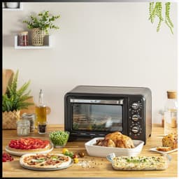 RVV® Heteluchtoven - Oven - Airfryer Oven - Zilveren Rand - 49cm x 50cm x 29cm — thumbnail 2